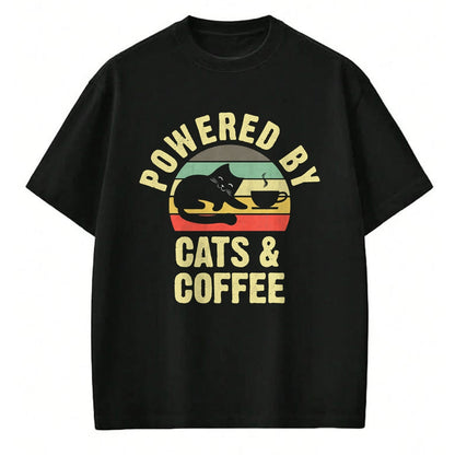 Cat Love Shirt, Funny Cat Lover Gift UnisexT-Shirt/Hoodie/Sweatshirt HLT00 - Cats & Coffee Lovers Funny vintage cat kitty kitten lover T-Shirt for Men Women Kids