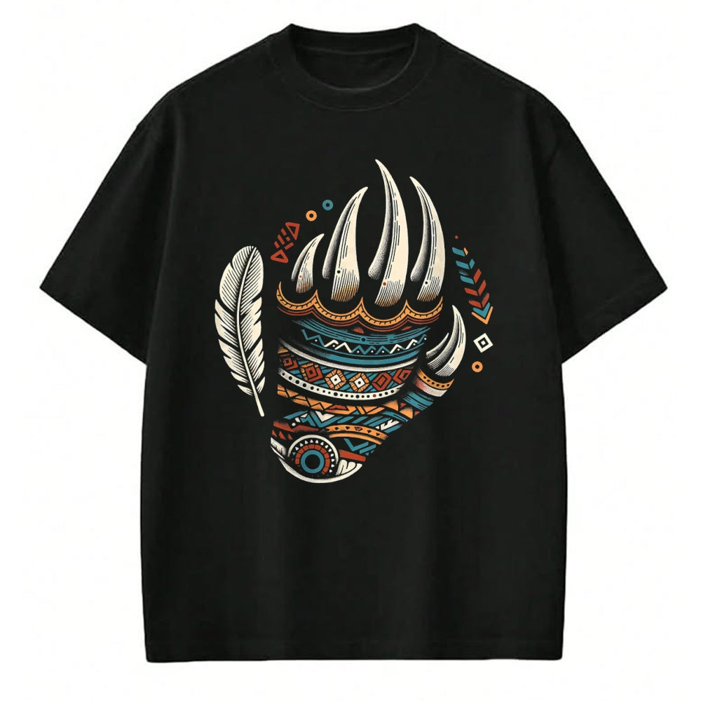 Native American T-Shirts, Vintage Native American Unisex T-Shirt/Hoodie/Sweatshirt HLT00 - Native Heritage Month Proud Native American Bear Claws