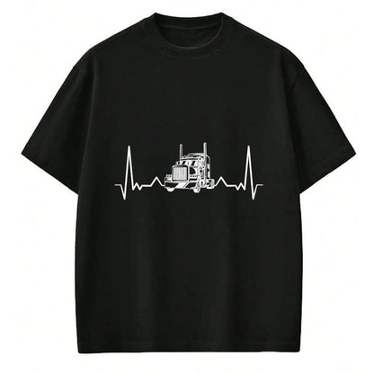 Best Truck Driver Life Shirt, Funny Trucker UnisexT-Shirt/Hoodie/Sweatshirt HLT00 - Heartbeat truck trucker pulse gift truck driver T-Shirt