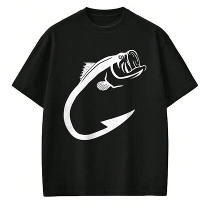 Funny Fishing Shirt, Gift For Fishing Lover Unisex T-Shirt/Hoodie/Sweatshirt HLT00 - Fish Hook Minimal Art Cool Fishing Lover Art Lover Gift T-Shirt