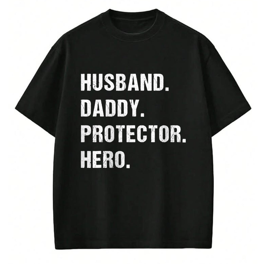 Best Wife Shirt, Wife and Husband Unisex T-Shirt/Hoodie/Sweatshirt HLT00 - Husband Daddy Protector Hero Fathers Day Gift For Dad Wife T-Shirt
