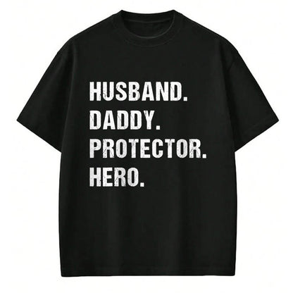 Best Wife Shirt, Wife and Husband Unisex T-Shirt/Hoodie/Sweatshirt HLT00 - Husband Daddy Protector Hero Fathers Day Gift For Dad Wife T-Shirt