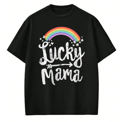 Gift for Mom Shirt, Funny Mom Unisex T-Shirt/Hoodie/Sweatshirt HLT00 - Lucky Mama Family St Patricks Day T-Shirt Mom Mothers Day T-Shirt