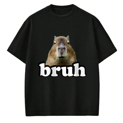Cute Capybara Shirt, Funny Capybara Unisex T-Shirt/Hoodie/Sweatshirt HLT00 - Mens Womens Kids Meme Lover Bruh Capybara T-Shirt