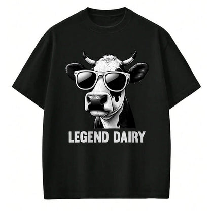 Best Farmer Life Shirt, Funny Farmer UnisexT-Shirt/Hoodie/Sweatshirt HLT00 - Legend Dairy Funny Farmer Cow Farmer Pun Graphic T-Shirt, Men, Black, 3X-Large