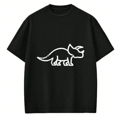 Best Dinosaur Lover Shirt, Funny Dinosaur UnisexT-Shirt/Hoodie/Sweatshirt HLT00 - Triceratops Howling to The Moon Meme Funny 90_s Dinosaur T-Shirt