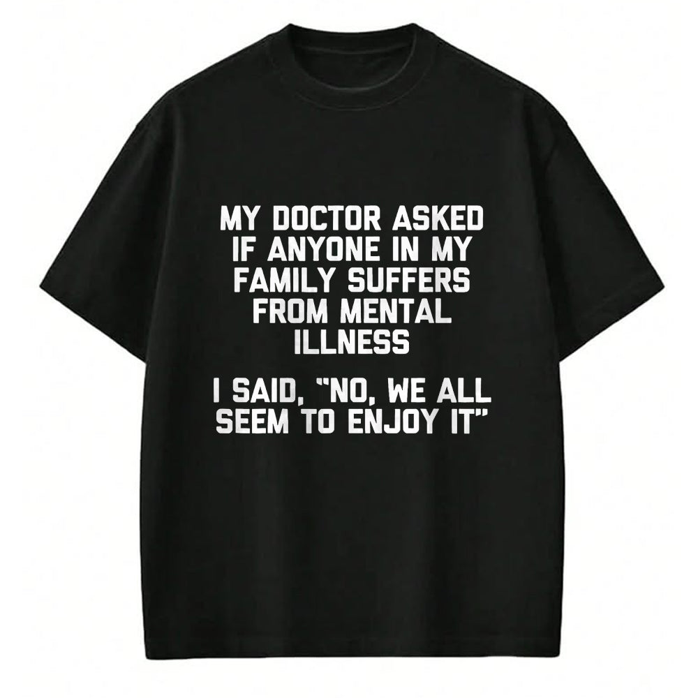 Best Doctor Shirt, Funny Doctor UnisexT-Shirt/Hoodie/Sweatshirt HLT00 - My Doctor Asked If Anyone in My Family Suffers T-Shirt