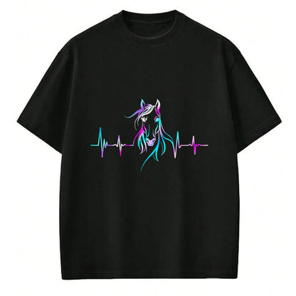 Best Horse Lover Shirt , Funny Horse UnisexT-Shirt/Hoodie/Sweatshirt HLT00 - Horse Heartbeat For Women Girls Equestrian Horseback Riding T-Shirt