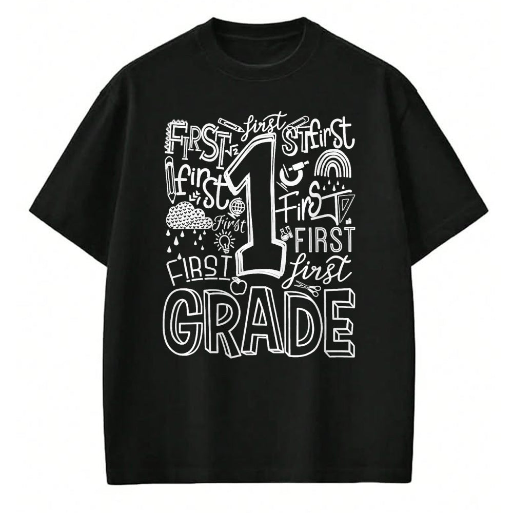 Best Student Shirt, Funny Back To School UnisexT-Shirt/Hoodie/Sweatshirt HLT00 - Typography 1st Grade Team Student Teacher T-Shirt