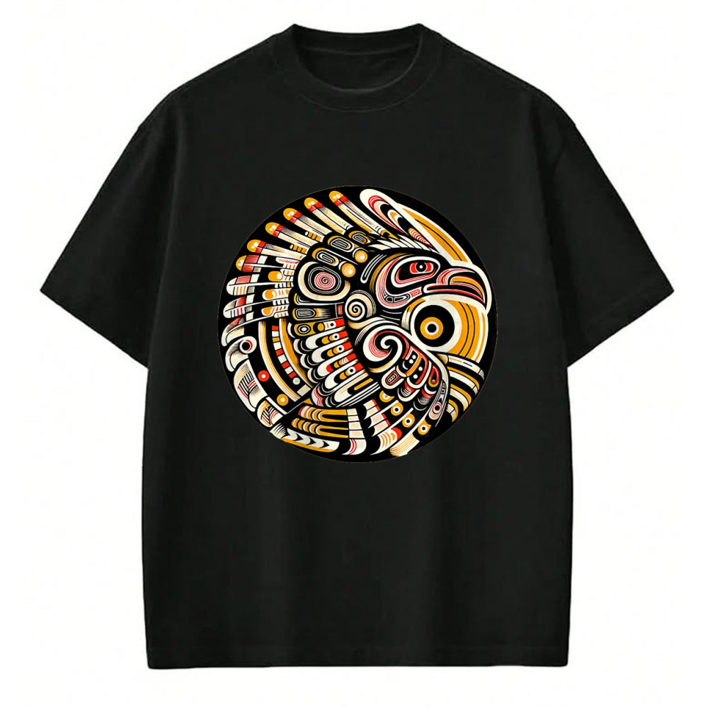 Native American T-Shirts, Vintage Native American Unisex T-Shirt/Hoodie/Sweatshirt HLT00 - Thunderbird Native American Tribal Art (4)