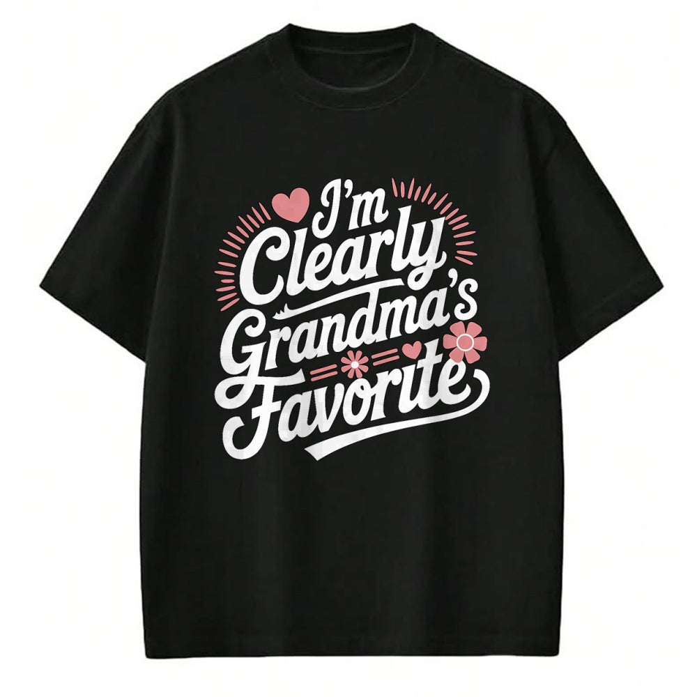 Best Grandma Shirt, Proud Grandma Unisex T-Shirt/Hoodie/Sweatshirt HLT00 - I'm Clearly Grandma's Favorite, Granddaughter Grandma T-Shirt (1)