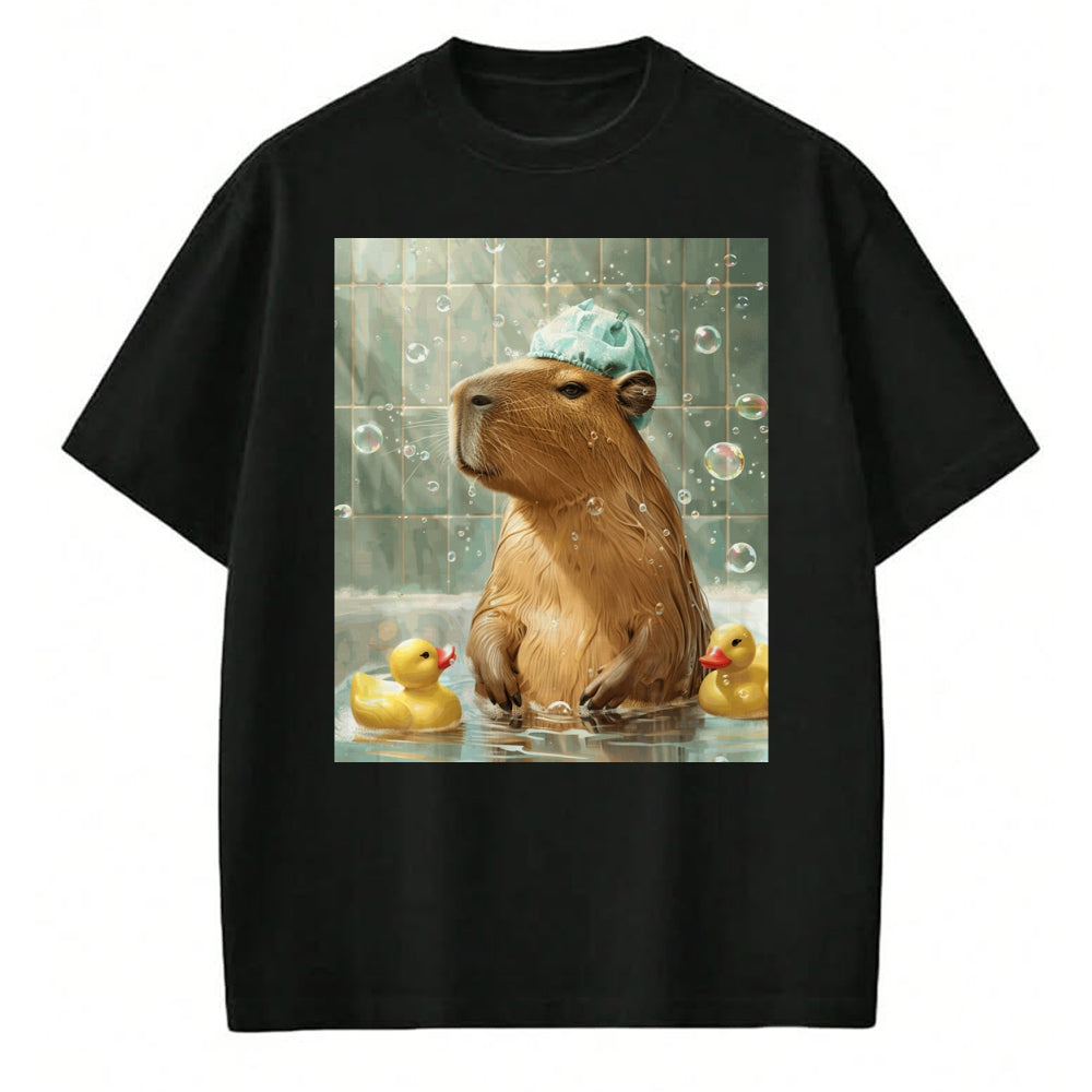 Cute Capybara Shirt, Funny Capybara Unisex T-Shirt/Hoodie/Sweatshirt HLT00 - Funny Graphic Capybara Long Sleeve T-Shirt (22)