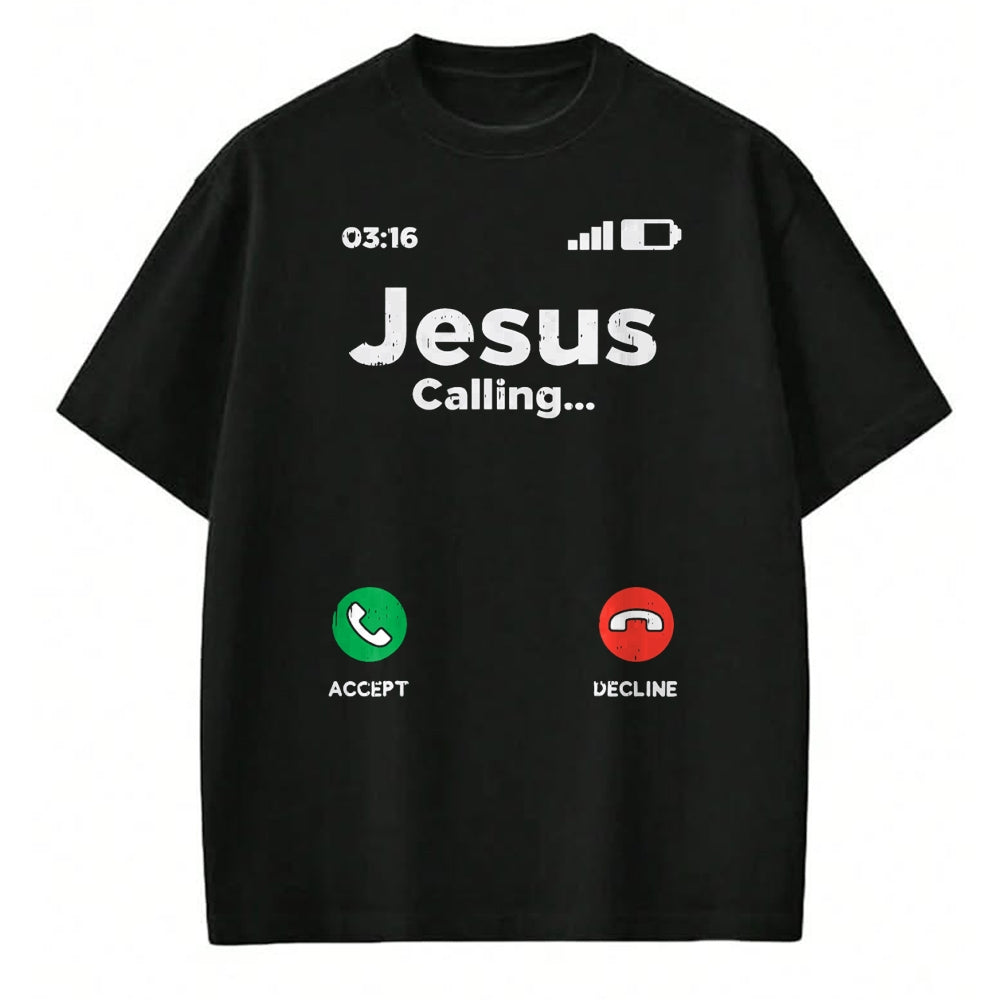 Christian Tee, Christian Faith Unisex T-Shirt/Hoodie/Sweatshirt HLT00 - Jesus Calling God Christ Faith Religious Christian Gift T-Shirt