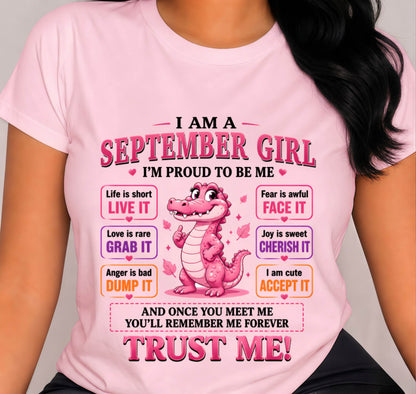 SEPTEMBER GIRL CUTE ALLIGATOR TEE - FOR WOMEN - TLEE09 (SKU2607-236-09)