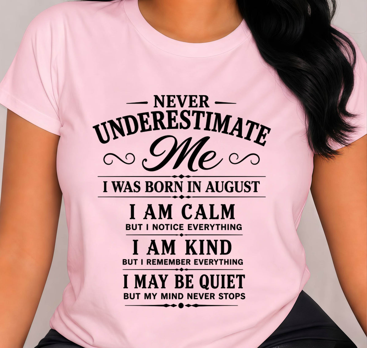 AUGUST GIRL : CALM, KIND, UNFORGETTABLE - FOR WOMEN - TLEE08 (SKU2606-139-08)