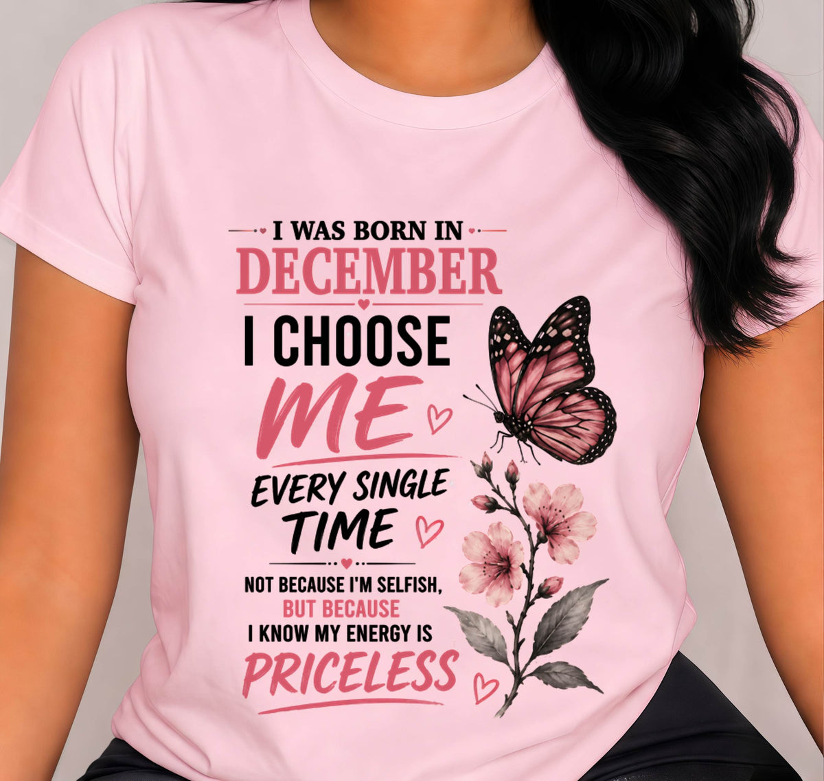 DECEMBER QUEEN – I CHOOSE ME EVERY SINGLE TIME - FOR WOMEN - TLEE12 (SKU2606-02-12)
