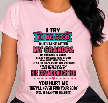 MARCH - I TRY TO BE GOOD BUT I TAKE AFTER MY GRANDPA - FROM GRANDPA - TLEE03 (SKU2606-212-03)