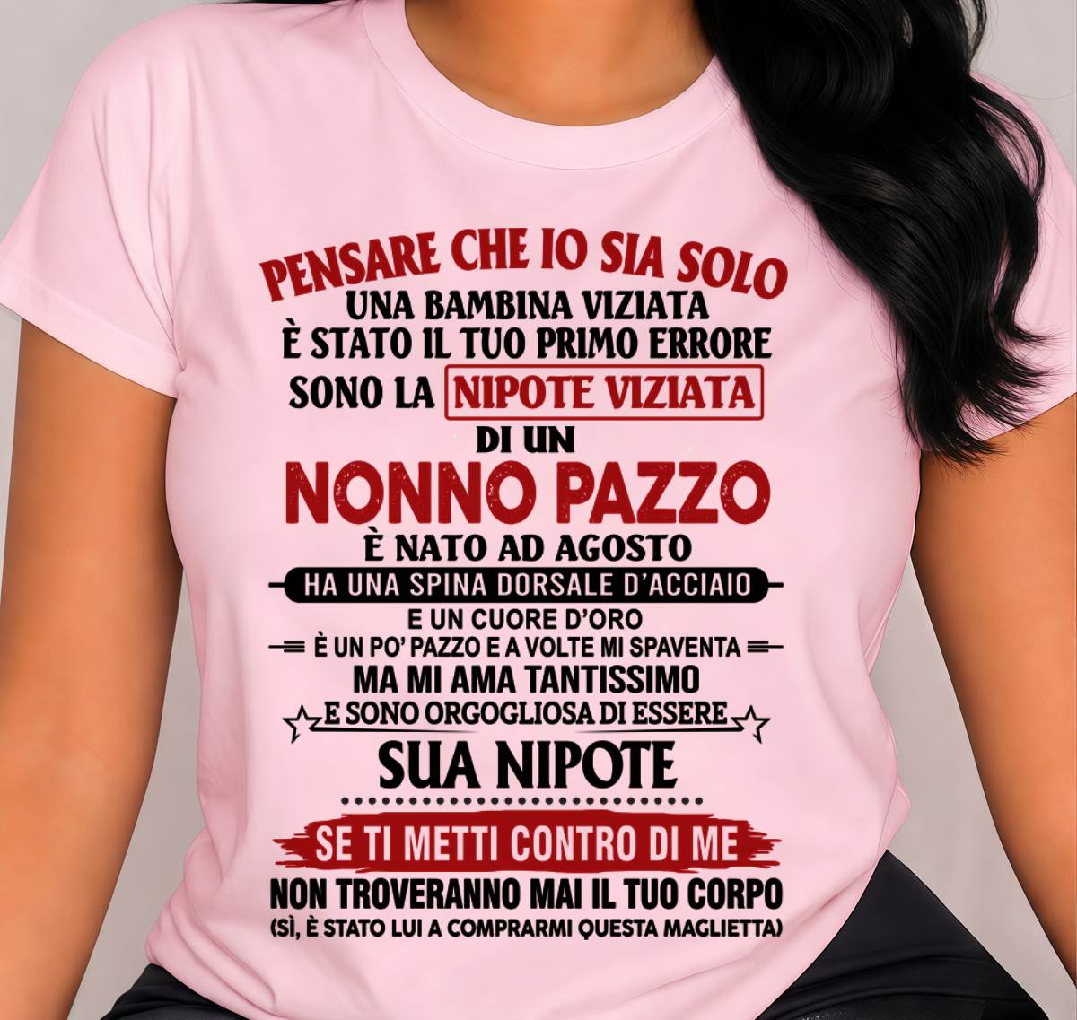 NONNO PAZZO NATO A AGOSTO - DAL NONNO - TLEE08 (SKU2605-333-08)
