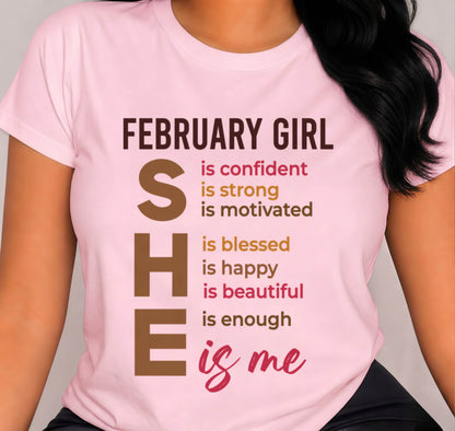 FEBRUARY GIRL - SHE IS ME - FOR WOMEN - TLEE02 (SKU2607-164-02)