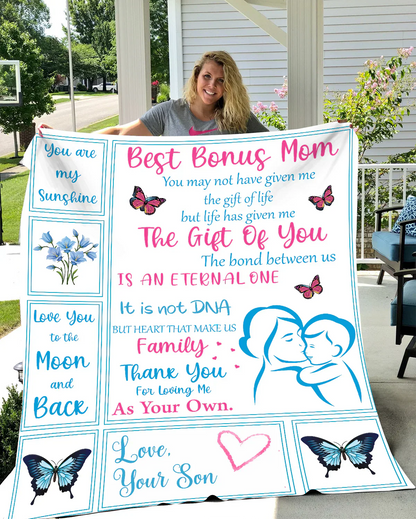 Best Bonus Mom Blanket - from son