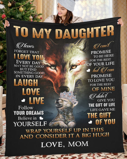 To My Daughter From Mom Blanket