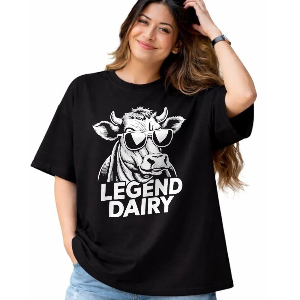 Best Farmer Life Shirt, Funny Farmer UnisexT-Shirt/Hoodie/Sweatshirt HLT00 - Legend Dairy Funny Farm Animal Cow Sunglass Farmer Farming T-Shirt