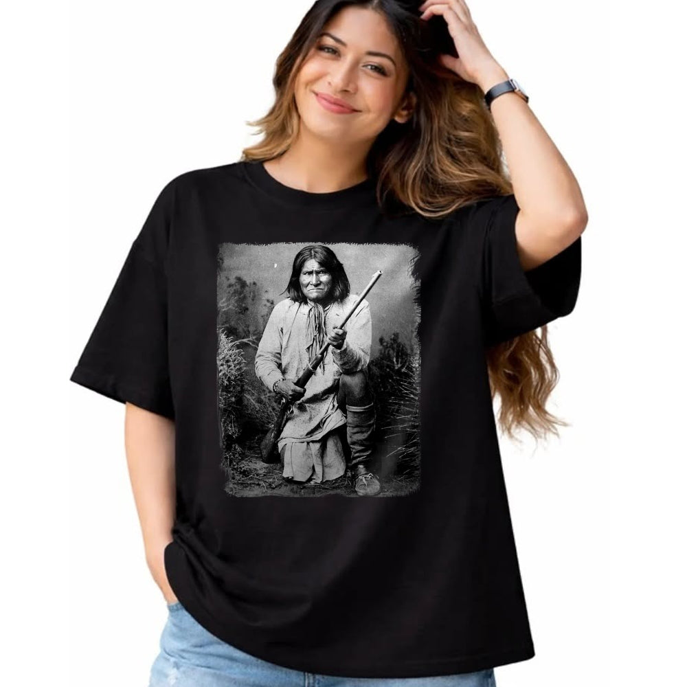 Native American T-Shirts, Vintage Native American Unisex T-Shirt/Hoodie/Sweatshirt HLT00 - Geronimo t Warrior Native American