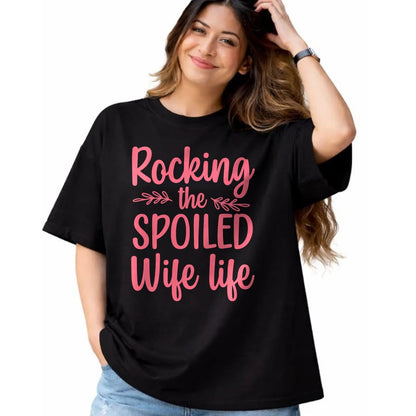 Best Wife Shirt, Wife and Husband Unisex T-Shirt/Hoodie/Sweatshirt HLT00 - Gift for wife T shirt, spoiled wife   Funny Spoiled Wife Art For Women Girls Husband Spoiled Wife Lo (4)
