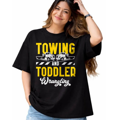 Best Truck Driver Life Shirt, Funny Trucker UnisexT-Shirt/Hoodie/Sweatshirt HLT00 - Tow Truck Driver Dad Trucker Toddler T-Shirt