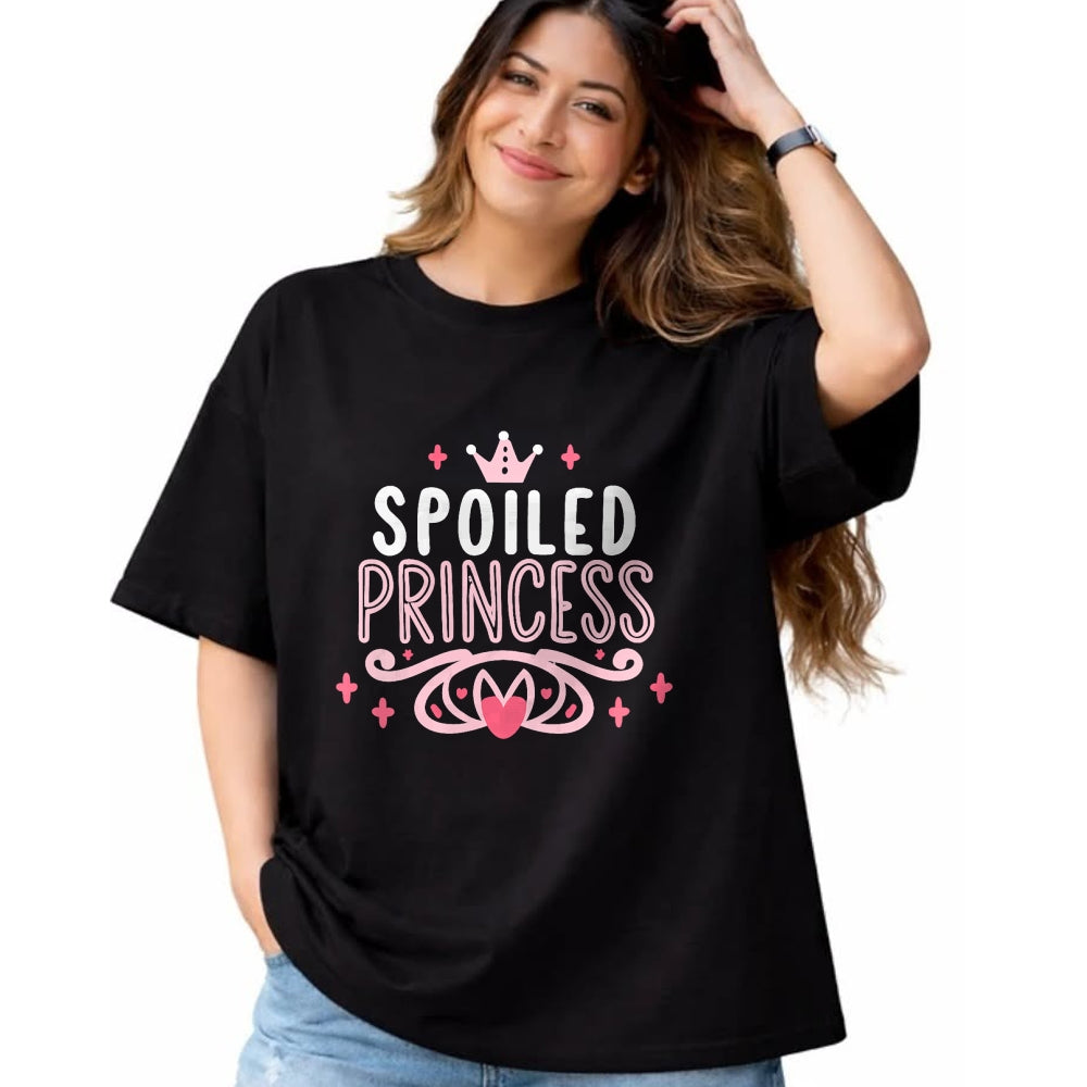 Best Wife Shirt, Wife and Husband Unisex T-Shirt/Hoodie/Sweatshirt HLT00 - Spoiled Princess Funny Women, Girl, Spoiled V-Neck T-Shirt