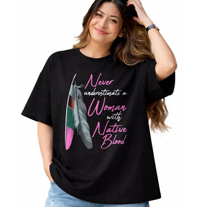 Native American T-Shirts, Vintage Native American Unisex T-Shirt/Hoodie/Sweatshirt HLT00 - Native American Indian A Woman With Native Blood