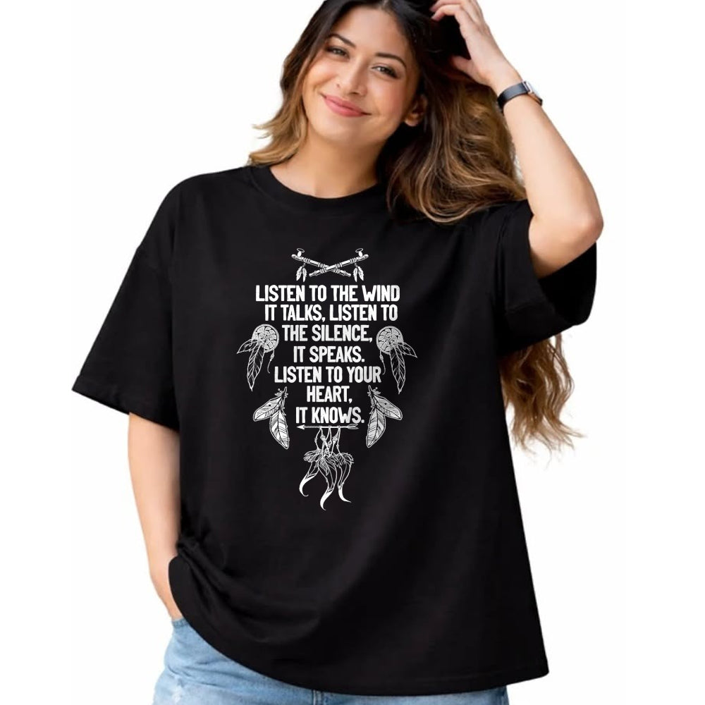 Native American T-Shirts, Vintage Native American Unisex T-Shirt/Hoodie/Sweatshirt HLT00 - Native American Dreamcatcher Poem Women