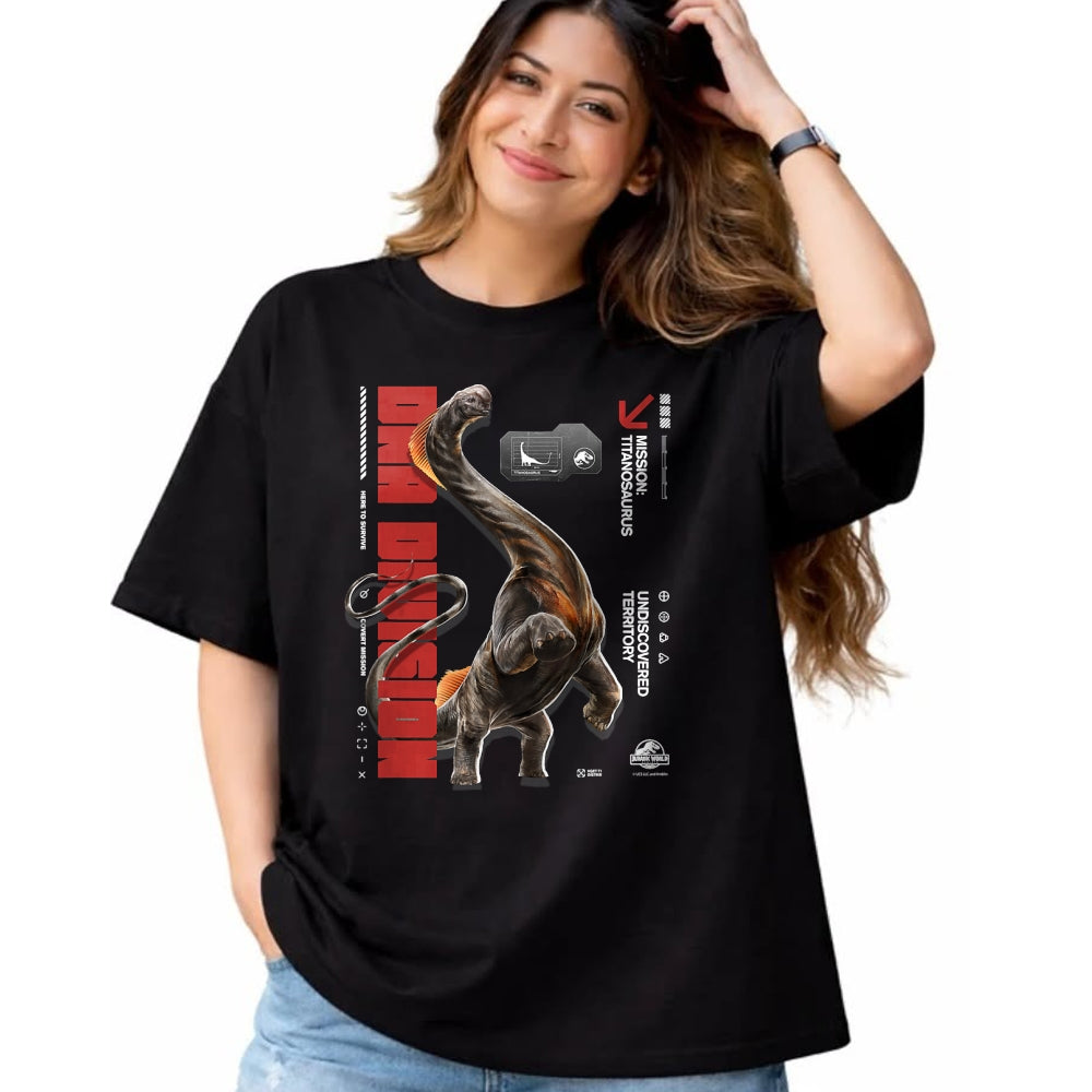 Best Dinosaur Lover Shirt, Funny Dinosaur UnisexT-Shirt/Hoodie/Sweatshirt HLT00 - Jurassic World Rebirth Titanosaurus DNA Division T-Shirt
