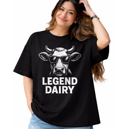Best Farmer Life Shirt, Funny Farmer UnisexT-Shirt/Hoodie/Sweatshirt HLT00 - Legend Dairy Cool Cow Sunglasses Funny Farming Cow Pun T-Shirt