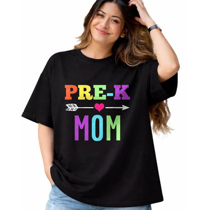 Gift for Mom Shirt, Funny Mom Unisex T-Shirt/Hoodie/Sweatshirt HLT00 - Pre K Mom TShirt - Awesome Back To School Mother Tee T-Shirt