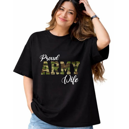 Best Wife Shirt, Wife and Husband Unisex T-Shirt/Hoodie/Sweatshirt HLT00 - Gift for wife T shirt, lucky wife   Proud Army Wife For Military Wife Of A Brave US Soldier T-Shirt