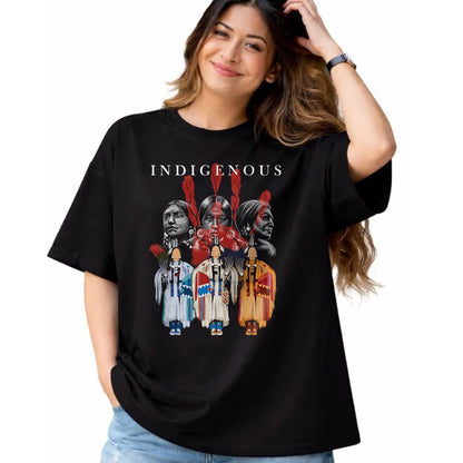 Native American T-Shirts, Vintage Native American Unisex T-Shirt/Hoodie/Sweatshirt HLT00 - Native American Indigenous Red Hand Indian Blood Themed
