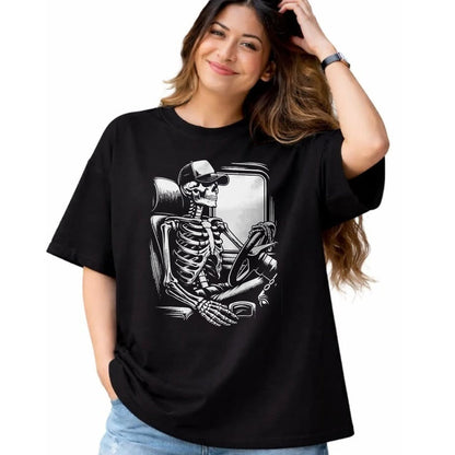 Best Truck Driver Life Shirt, Funny Trucker UnisexT-Shirt/Hoodie/Sweatshirt HLT00 - Skeleton Truck Driver Funny Big Trucking Truck Enthusiasts T-Shirt