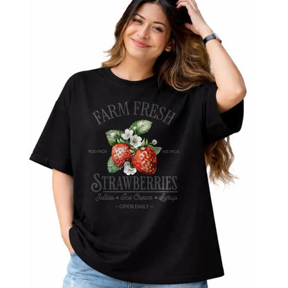 Best Farmer Life Shirt, Funny Farmer UnisexT-Shirt/Hoodie/Sweatshirt HLT00 - Farm Fresh Strawberries Vintage Strawberry Farmers Farm T-Shirt