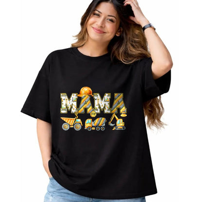 Best Thanksgiving Family Shirt , Funny Thanksgiving UnisexT-Shirt/Hoodie/Sweatshirt HLT00 - Funny Mama Construction Excavator Tee Matching Family Birthday Party T Shirts