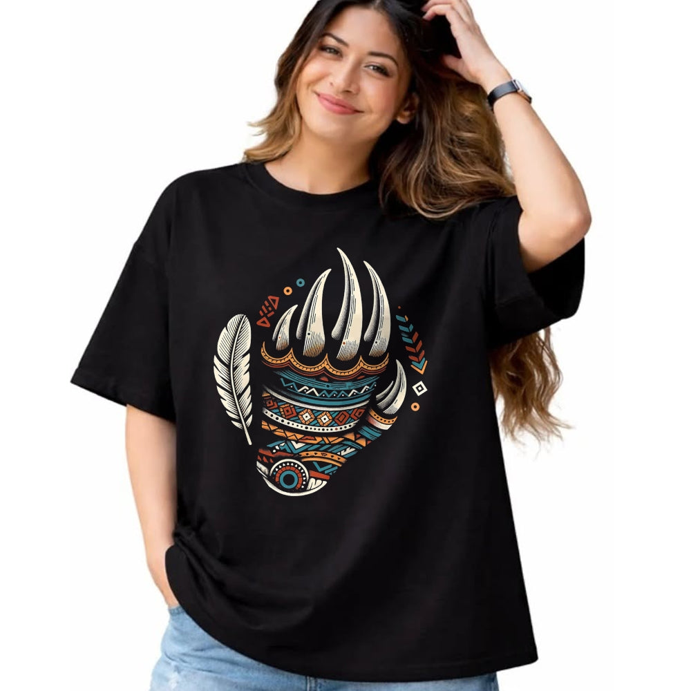 Native American T-Shirts, Vintage Native American Unisex T-Shirt/Hoodie/Sweatshirt HLT00 - Native Heritage Month Proud Native American Bear Claws