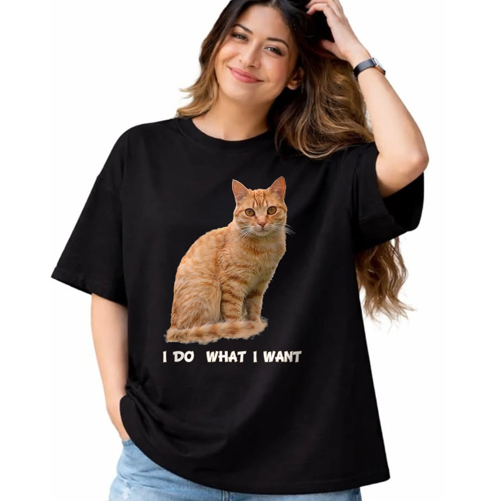 Cat Love Shirt, Funny Cat Lover Gift UnisexT-Shirt/Hoodie/Sweatshirt HLT00 - I Make What I Want Funny Orange Tabby Cat Lovers T-Shirt, Men, Orange, XX-Large