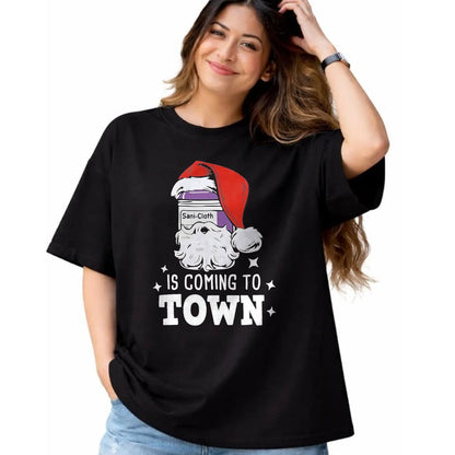 Funny Nurse Shirt, Nurse Unisex T-Shirt/Hoodie/Sweatshirt HLT00 - Sani-cloth Is Coming To Town Funny Nurse Christmas T-Shirt