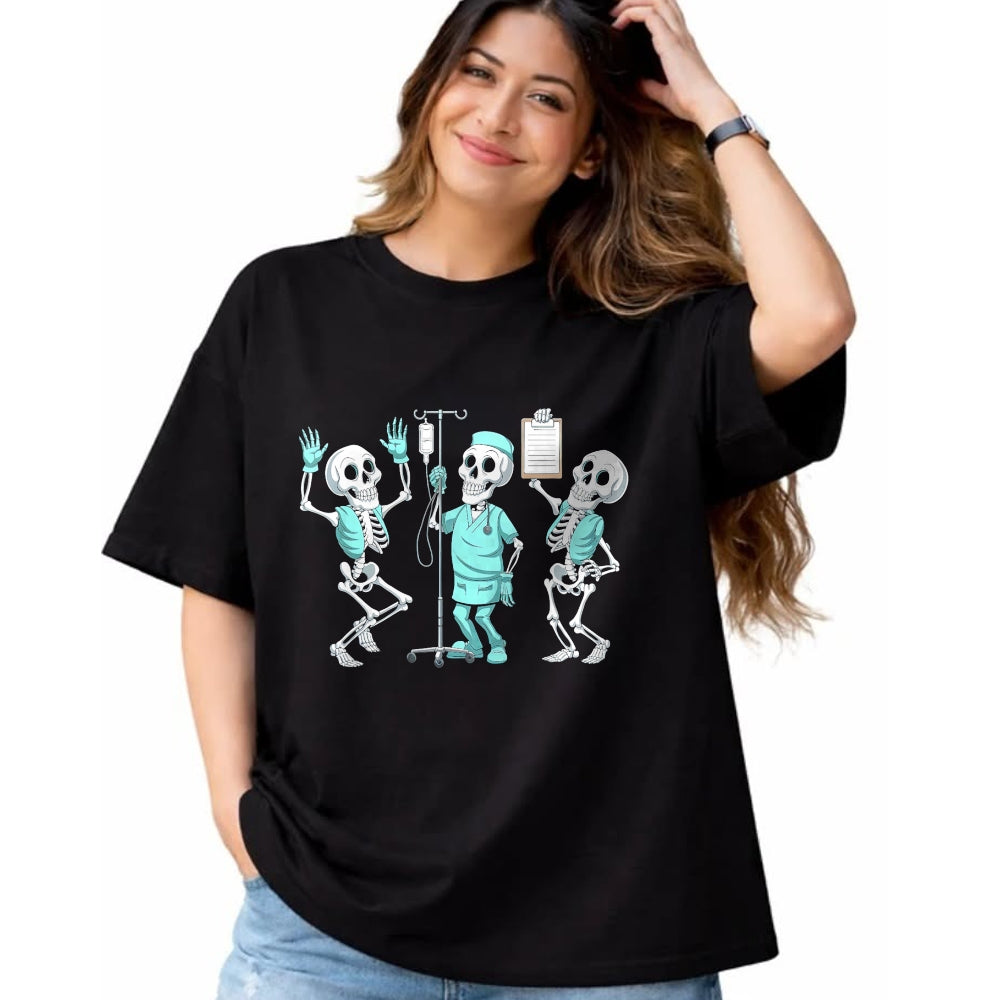 Best Doctor Shirt, Funny Doctor UnisexT-Shirt/Hoodie/Sweatshirt HLT00 - Funny Skeleton Doctor Halloween Humor for Nurses T-Shirt