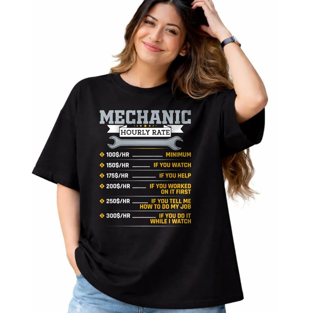 Best Mechanic Life Shirt, Funny Mechanic UnisexT-Shirt/Hoodie/Sweatshirt HLT00 - Mens Funny Mechanic Hourly Rate Car Mechanic Car Guy T-Shirt