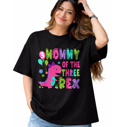 Best Dinosaur Lover Shirt, Funny Dinosaur UnisexT-Shirt/Hoodie/Sweatshirt HLT00 - Mommy of The Three Rex Dinosaur T-Rex 3rd Birthday Boy T-Shirt