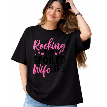 Best Wife Shirt, Wife and Husband Unisex T-Shirt/Hoodie/Sweatshirt HLT00 - Gift for wife T shirt, spoiled wife   Funny Spoiled Wife Art For Women Husband Spoiled Wife Life Lon