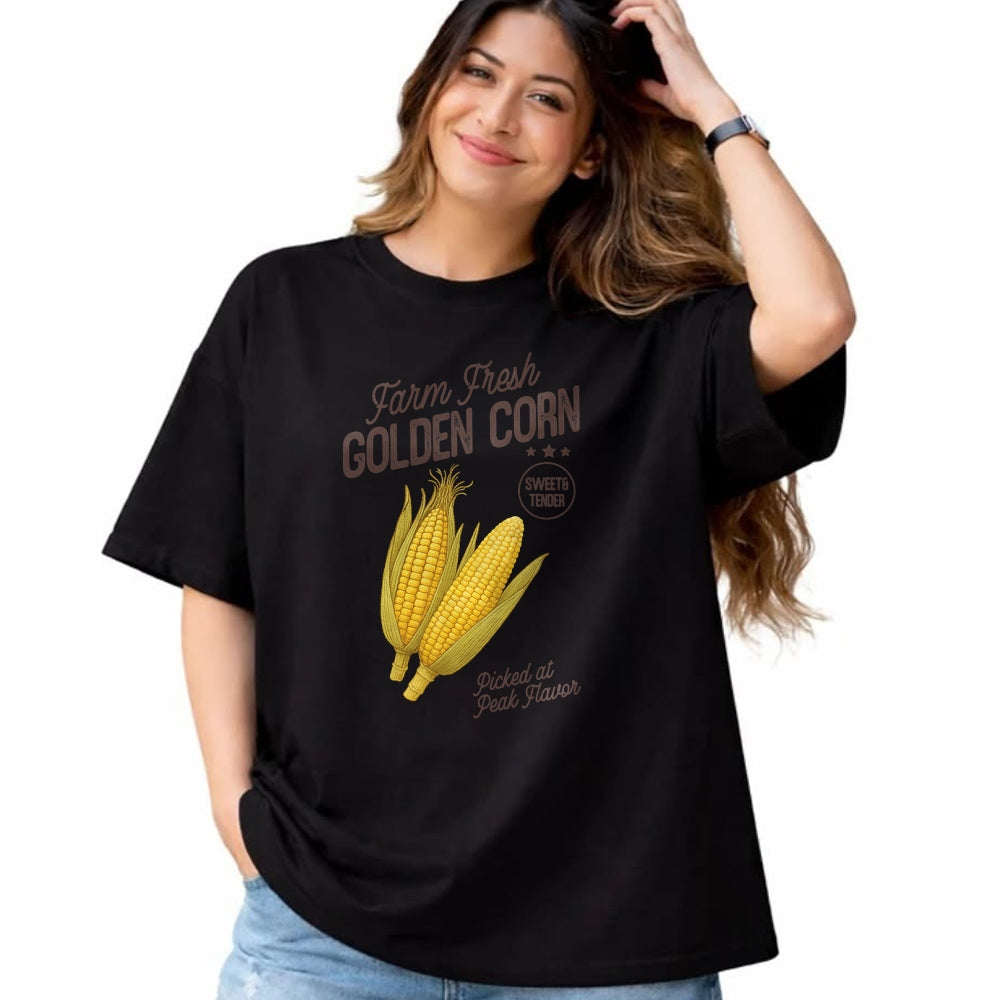 Best Farmer Life Shirt, Funny Farmer UnisexT-Shirt/Hoodie/Sweatshirt HLT00 - Farm Fresh Golden Corn Retro Sweet Vegetable Farmers Market T-Shirt
