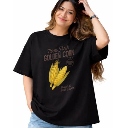 Best Farmer Life Shirt, Funny Farmer UnisexT-Shirt/Hoodie/Sweatshirt HLT00 - Farm Fresh Golden Corn Retro Sweet Vegetable Farmers Market T-Shirt