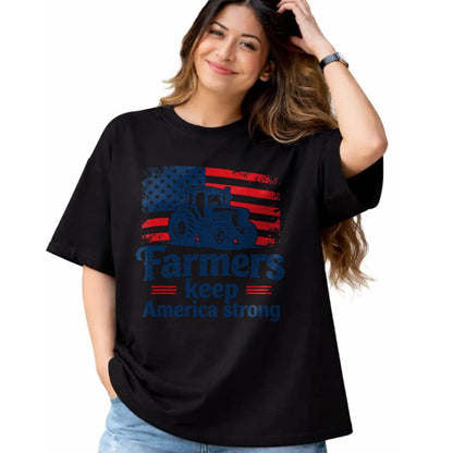 Best Farmer Life Shirt, Funny Farmer UnisexT-Shirt/Hoodie/Sweatshirt HLT00 - Patriotic American Farmer Tractor Farm Life USA Flag Farmer T-Shirt